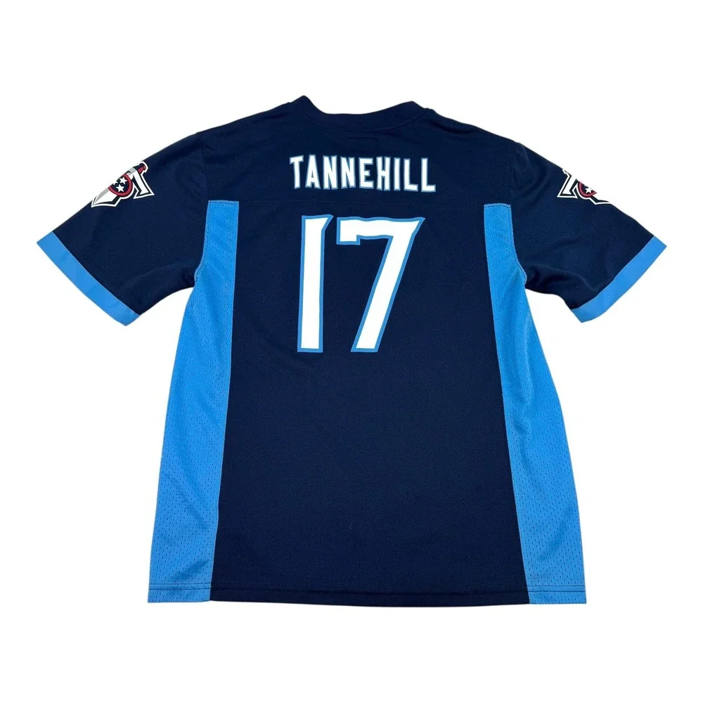 Tennessee Titans Jersey Shirt Boys Large Blue NFL Football Ryan Tannehill Youth